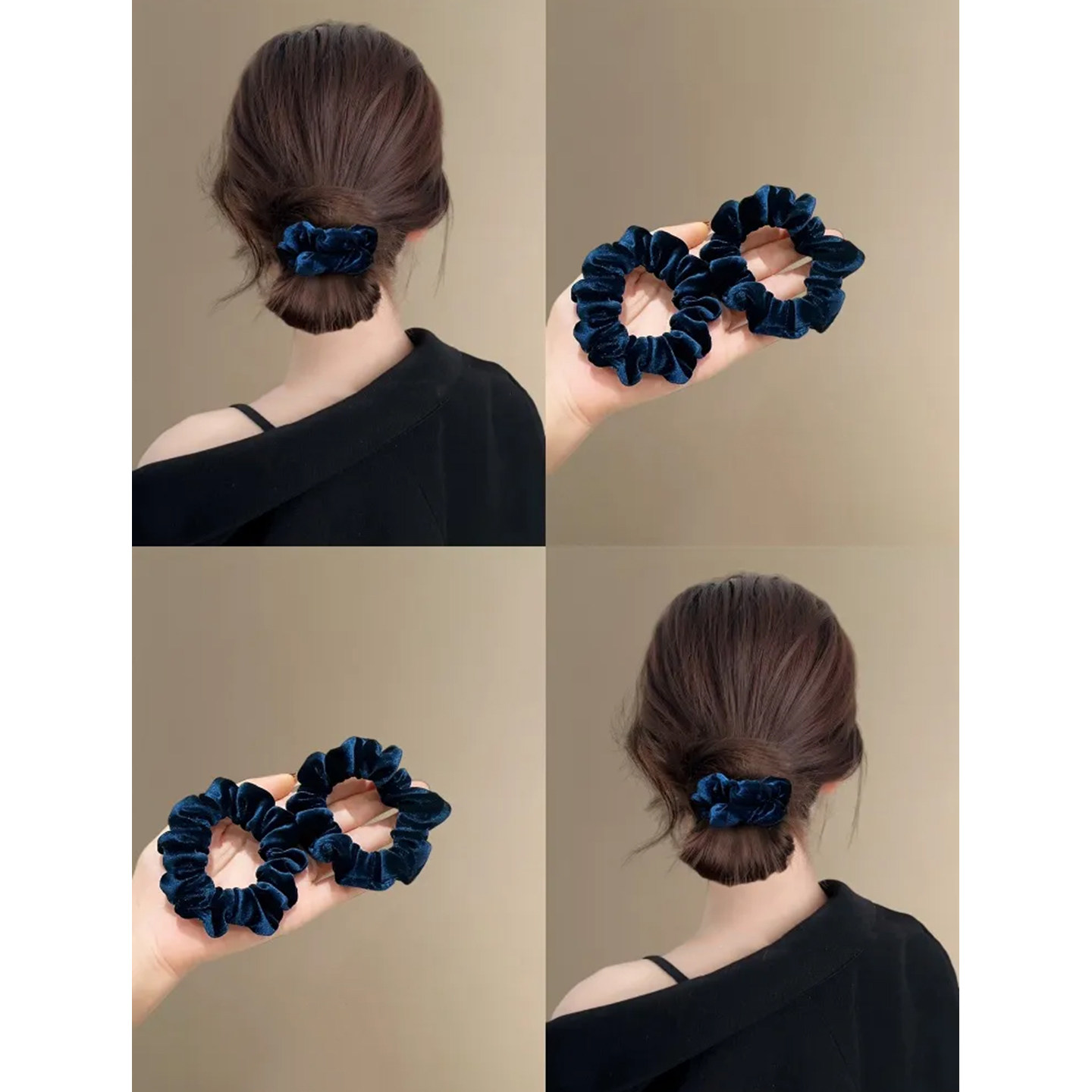 秋冬精致感~法式丝绒精致小肠圈盘发丸子头头绳高弹力不伤发发圈,饰品/流行首饰/时尚饰品新,发饰,淘宝优惠券,粉丝福利购,淘宝优惠卷