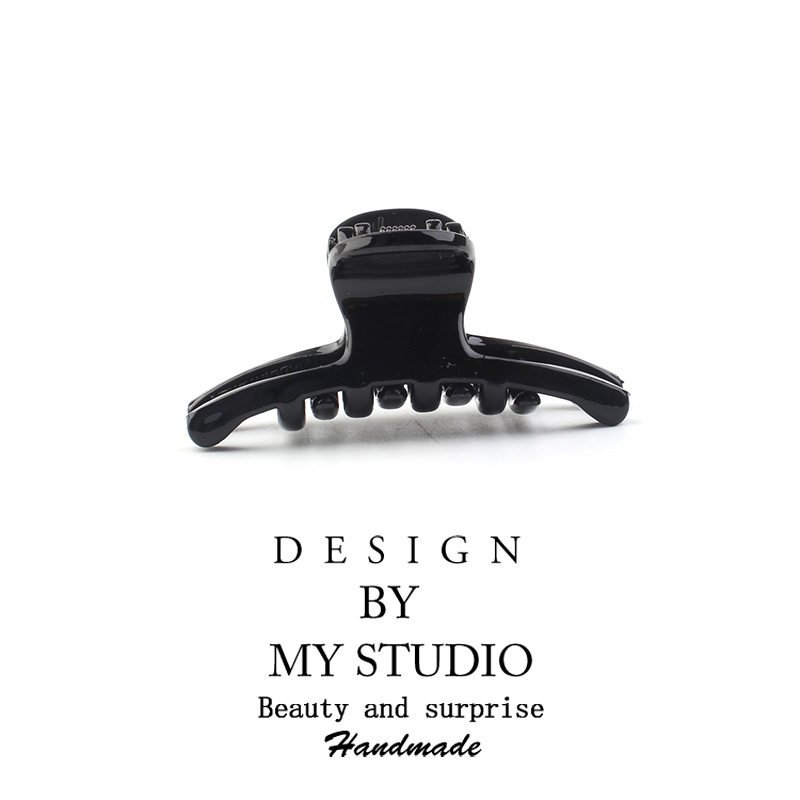 发夹后脑勺黑色中号马尾头饰品