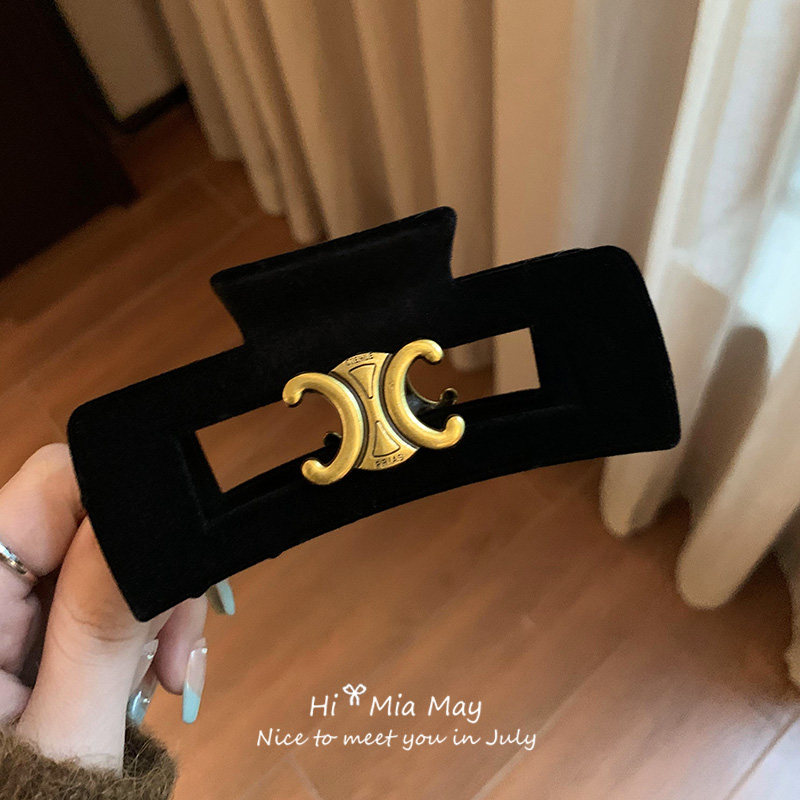 高级感植绒发夹鲨鱼夹