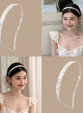 仙气！不夹耳骨眼镜醋酸发箍！设计感头箍2026新款防滑发卡头饰女
