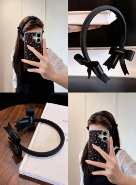 不撞款的甜系小香风双蝴蝶结发箍