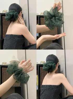 氧气森林波点～韩系ins风蓬松大肠发圈夏日清凉感假期元气感发圈