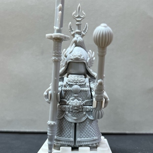 【白模】明朝将军水师提督陈磷第三方人仔积木光固化3D打印穿戴装