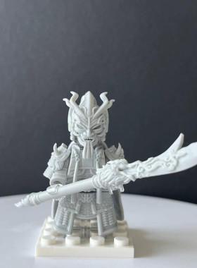 【白模】盗墓笔记不言骑第三方人仔积木玩具光固化3D打印穿戴装备
