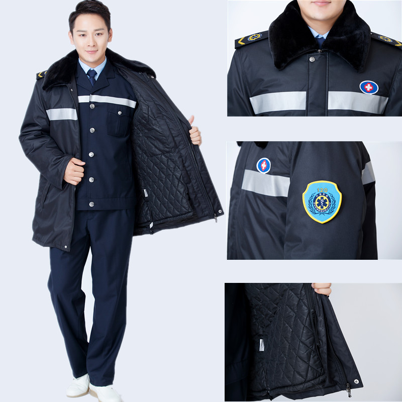 医生加厚保暖羽绒服值班服