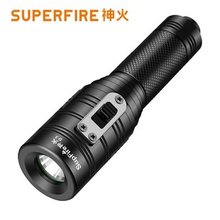 SupFire LED充电U2防水IP68水下摄影 神火D3专业潜水强光手电筒