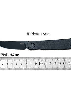 SRM 外贸版 三刃木131M折叠刀14C28N钢G10手柄EDC户外露营水果刀