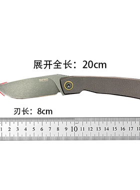 SRM三刃木 105M外贸版折叠刀G10手柄edc便携式14c28n钢露营水果刀