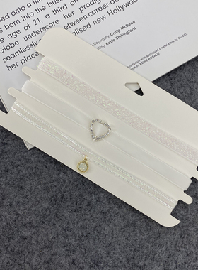 超仙白色三件套锁骨链