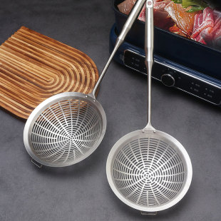 牛肉火锅城漏勺不锈钢烫涮肉神器打边炉专用具挂边网漏勺过滤漏网