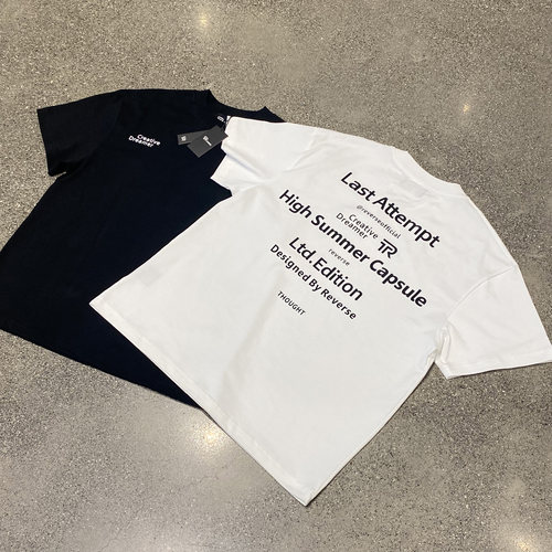 ReverseCleanfit简约印花短袖
