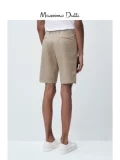 Massimo Dutti, летние комфортные однотонные шорты, коллекция 2023, облегающий крой