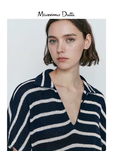 New Jitehui Massimodti Женская одежда 2023 Осень Новый праздник хлопковой хлопковой батончики Polo Prolo платье воротника 0642796401