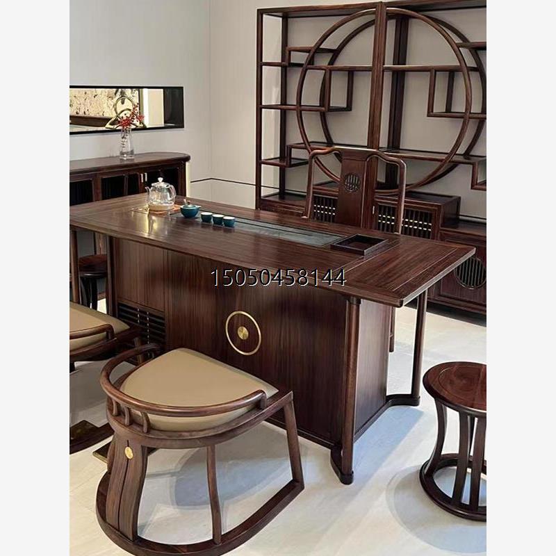 新中式实木茶桌台空间简约