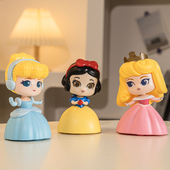 迪士尼会跳舞旋转白雪公主玩偶艾莎公仔女孩儿童上弦上链发条玩具