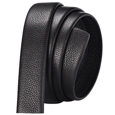 无头皮带男真皮不带头身无扣青年