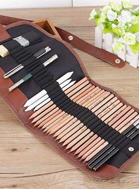 Pen Charcoal Sketch Set Sketching Pencil Kit Paper Erasable