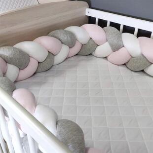 Bed Cushion Pillow Knot Braid Bumper Baby
