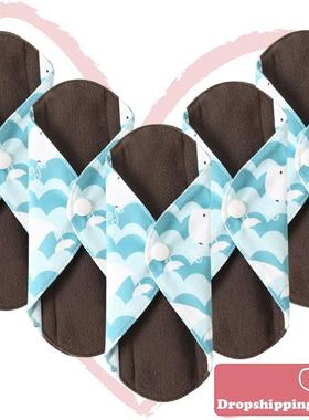 5Pcs Won Menstrual Pads Reusable Sanitary Napkin Absorben
