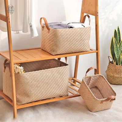 Simple storage basket woven n large finishing basket st