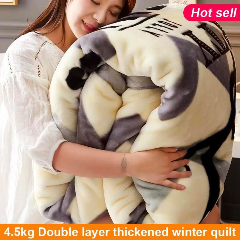 ter uble layer thi blanket Cobertor quilt cover warm
