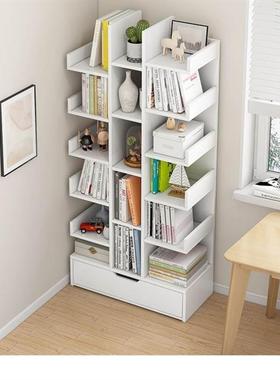Simple bookshelf, floor to floor shees, multiple layers