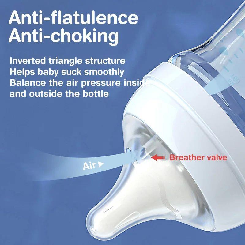 1PCS Newborn Feeding Bottles 90ML/160ML Baby Bottle Glass Bo