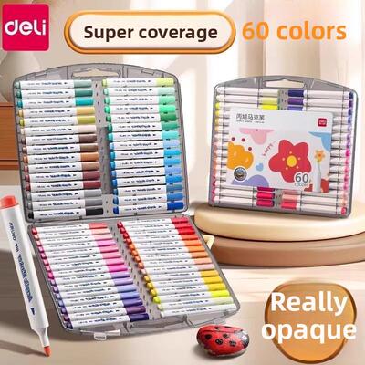 deli acrilic marker丙烯马克笔acrylic painter art markers
