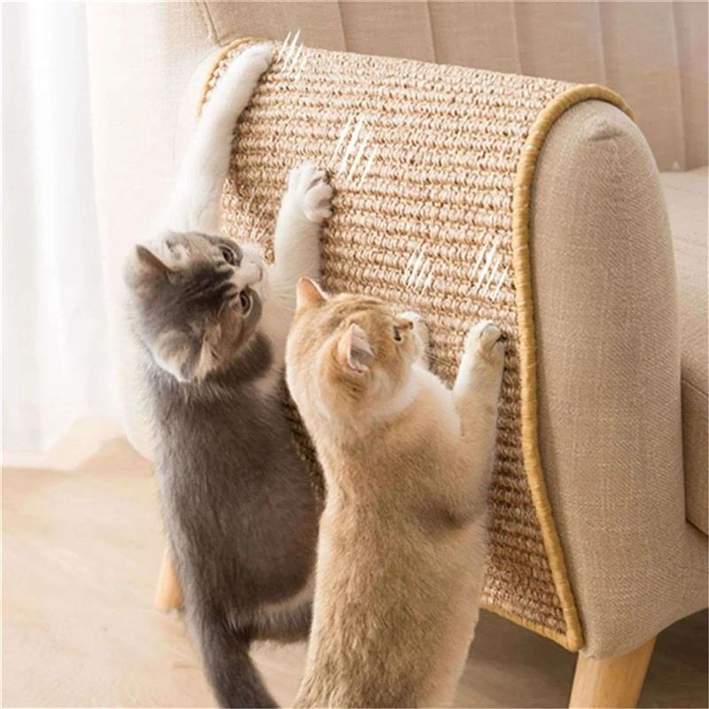 Pet Cat Scratching Board Natural Sisal Cat Scratcher Blanket