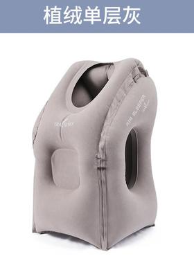 inflatable air pillow travel airplane rest sleep u shape 3