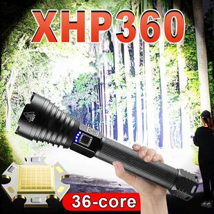 18650 Flashlight Led Powerful Torch Usb Rechargeable XHP360