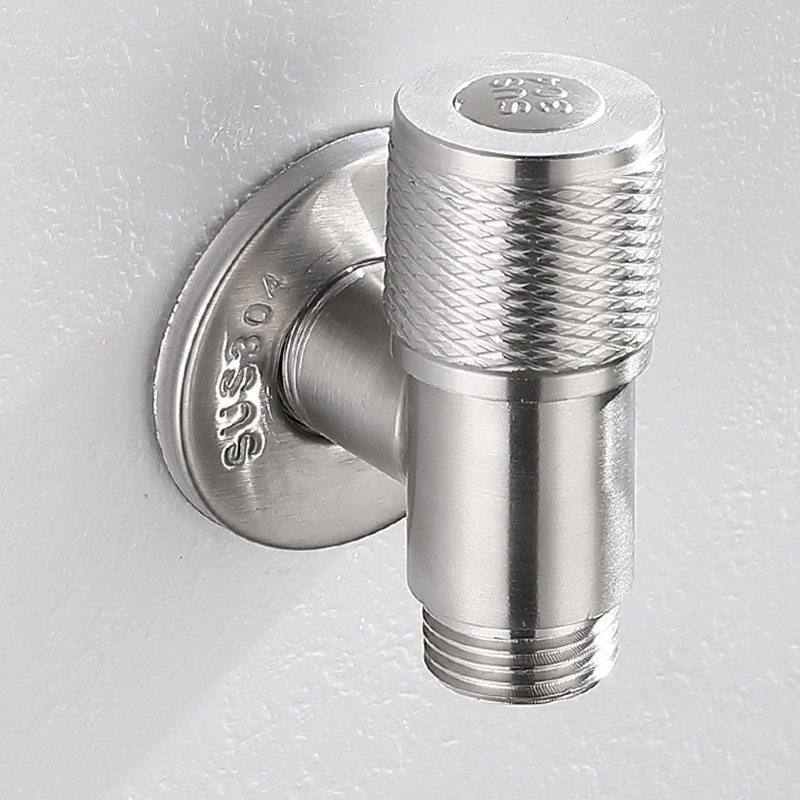 304不锈钢全自动洗衣机4分螺纹专用加长水龙头迷你超短三角阀开关