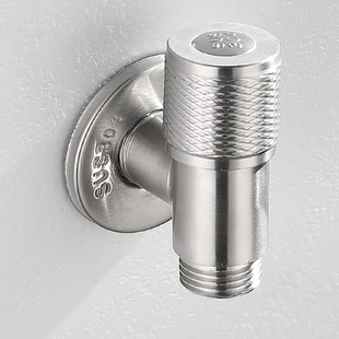 304不锈钢全自动洗衣机4分螺纹专用加长水龙头迷你超短三角阀开关