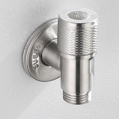 304不锈钢全自动洗衣机4分螺纹专用加长水龙头迷你超短三角阀开关