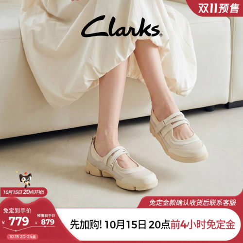Clarks春夏玛丽珍三瓣鞋休闲单鞋