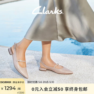 clarks仙女鞋晚晚鞋婚鞋尖头女鞋