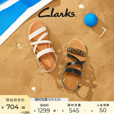 clarks其乐女士2022夏季真皮凉鞋