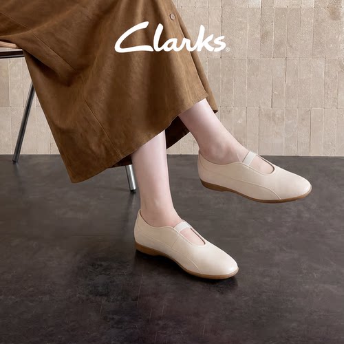 Clarks其乐优雅一字带羊皮玛丽珍