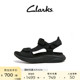 Clarks其乐女士维夫2系列纯色厚底魔术贴沙滩鞋 简洁设计女凉鞋
