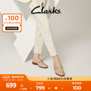 泰勒系列乐福鞋 女复古小皮鞋 单鞋 Clarks其乐女鞋 通勤鞋 轻便平底鞋