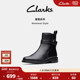 Clarks其乐RenewalStyle秋冬新品 宽筒切尔西靴显瘦短靴女