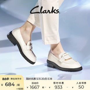 潮流厚底单鞋 Clarks其乐女鞋 女时尚 英伦小皮鞋 蒂勒姆系列乐福鞋