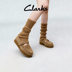 单鞋 Clarks其乐Wallabee玛丽珍一脚蹬乐福鞋 U先试用