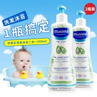 Mustela, шампунь, детское средство детской гигиены, гель для душа, комплект, 2 в 1, 500 мл