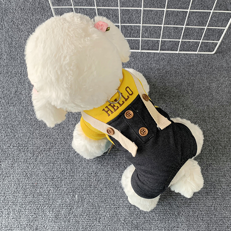 牵引扣四脚宠物狗狗衣服小狗棉衣