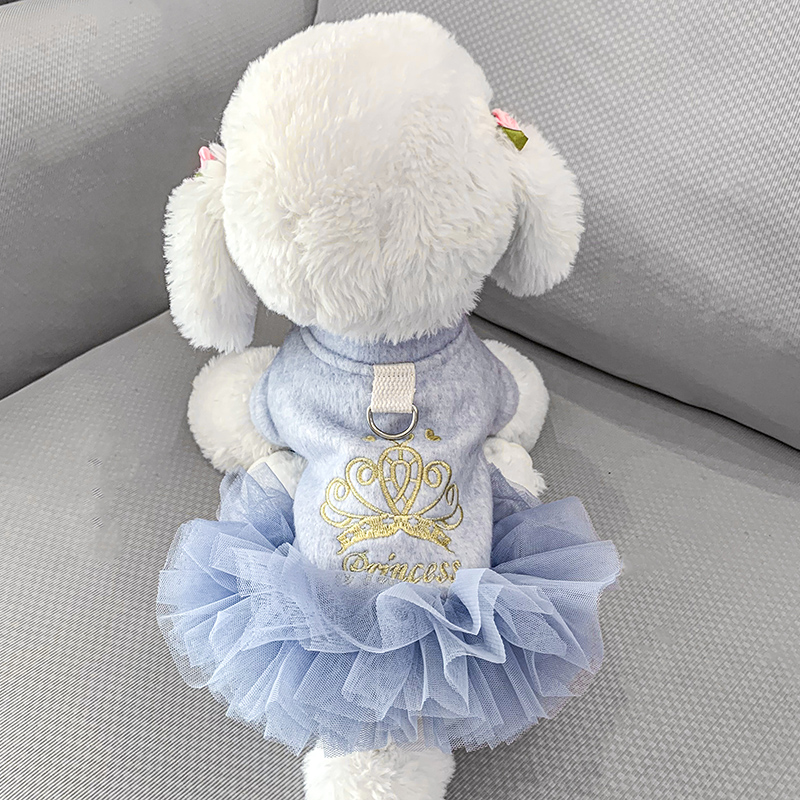 宠物秋冬连衣裙狗狗衣服公主裙子