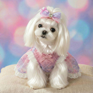 宠物发卡狗狗发饰头饰马尔济斯约克夏发夹装饰饰品小狗猫咪小型犬