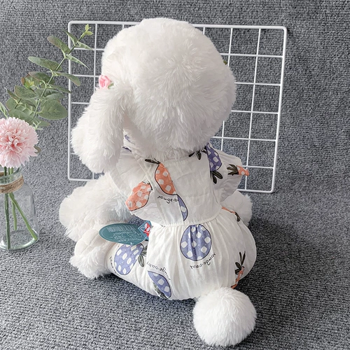 Собачья одежда для летней тонкой четвероногих одежды для грязной и противоположной защиты от солнцезащитного крема Тедди Померанский милый маленький собака