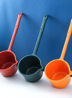 长柄塑料水舀宝宝洗头水勺厨房加厚水舀子水瓢儿童婴儿洗澡舀子