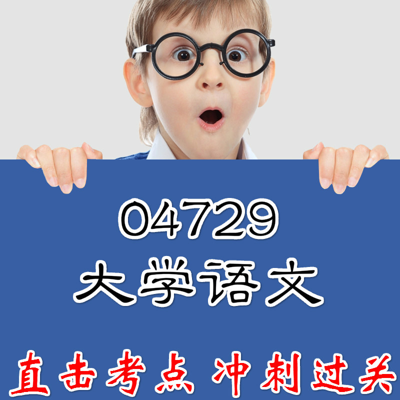 04729大学语文 重点复习  精华考点 自考笔记 无需真题 自学辅导讲义  考前押题